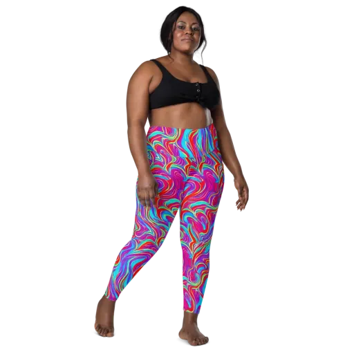 Rainbow Turbulence on a Leggings with Pockets
