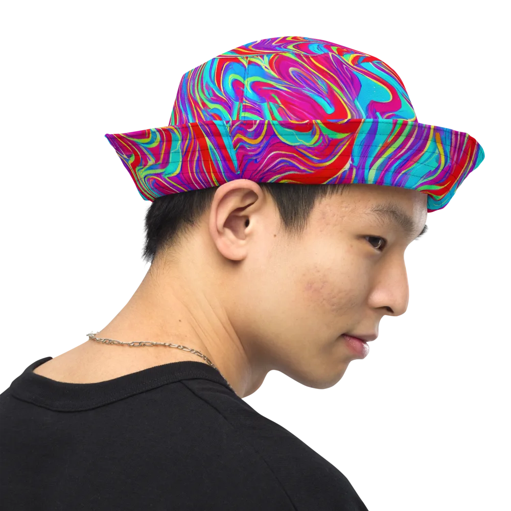 Rainbow Turbulence on Reversible Bucket Hat — Right Outside