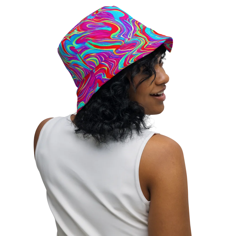 Rainbow Turbulence on Reversible Bucket Hat — Right Outside