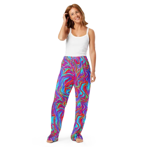 Rainbow Turbulence on a Women's Pajama Pants