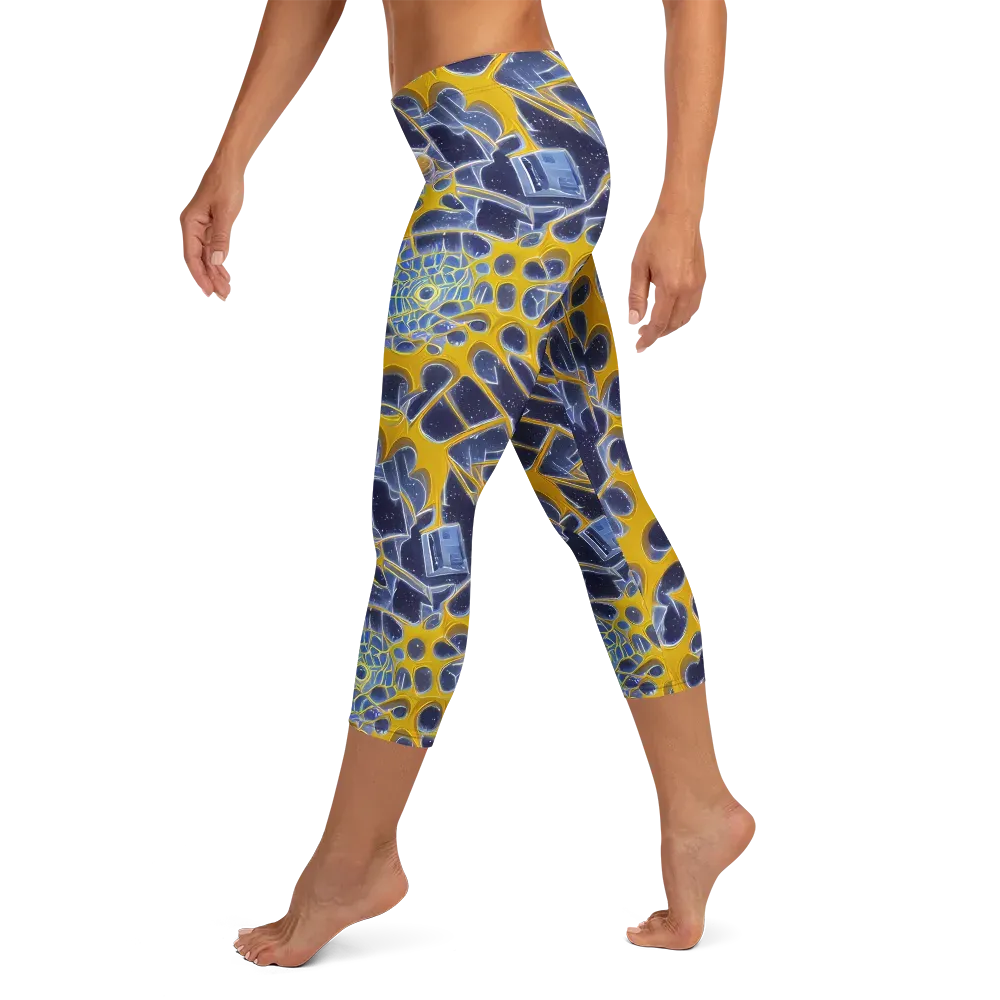 Astral Glass on Capri Leggings — Left