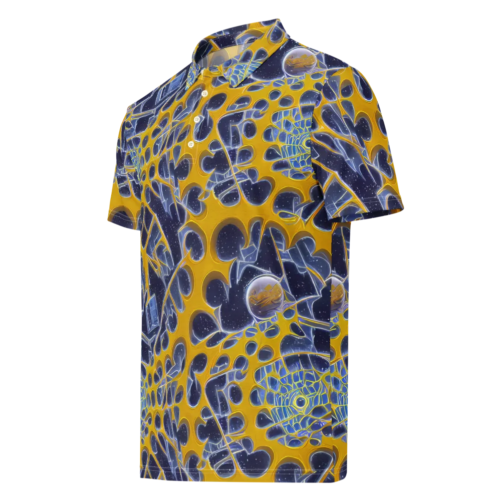 Astral Glass on Men's Slim Fit Polo Shirt — Left Front