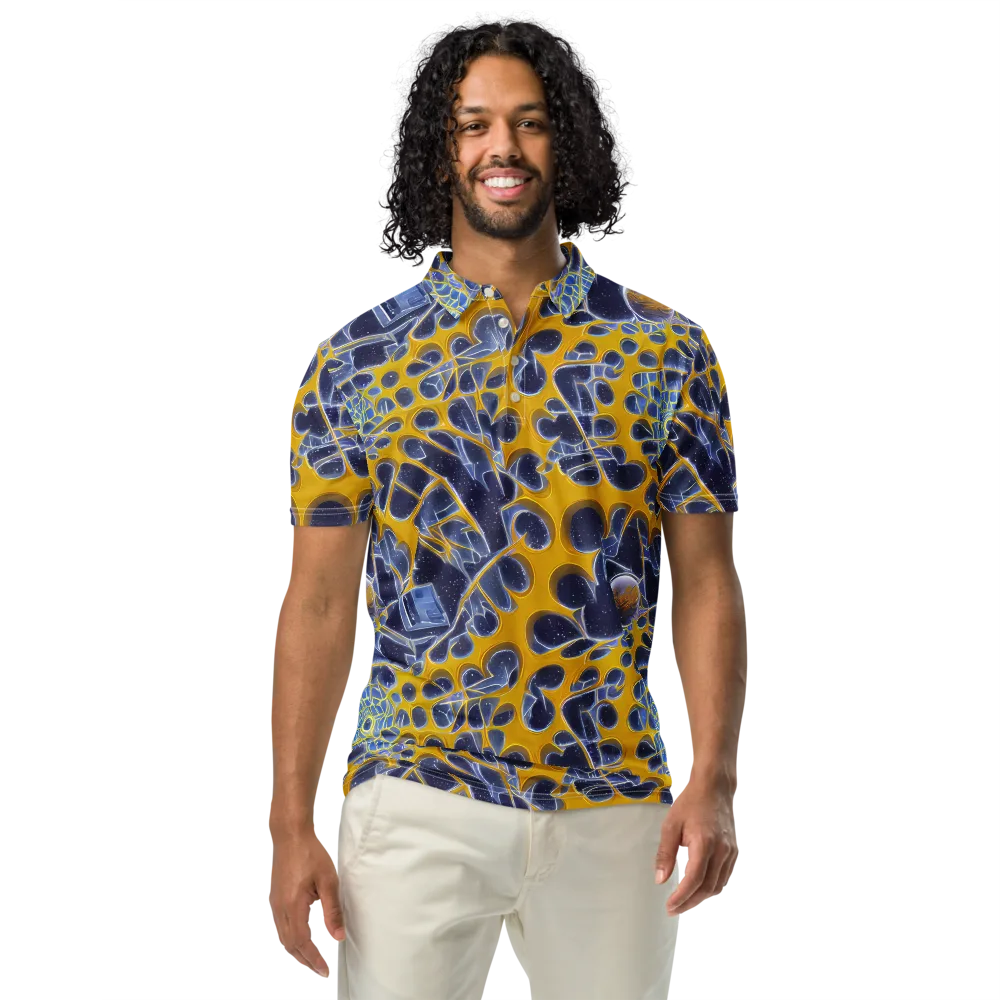 Astral Glass on Men's Slim Fit Polo Shirt — Front