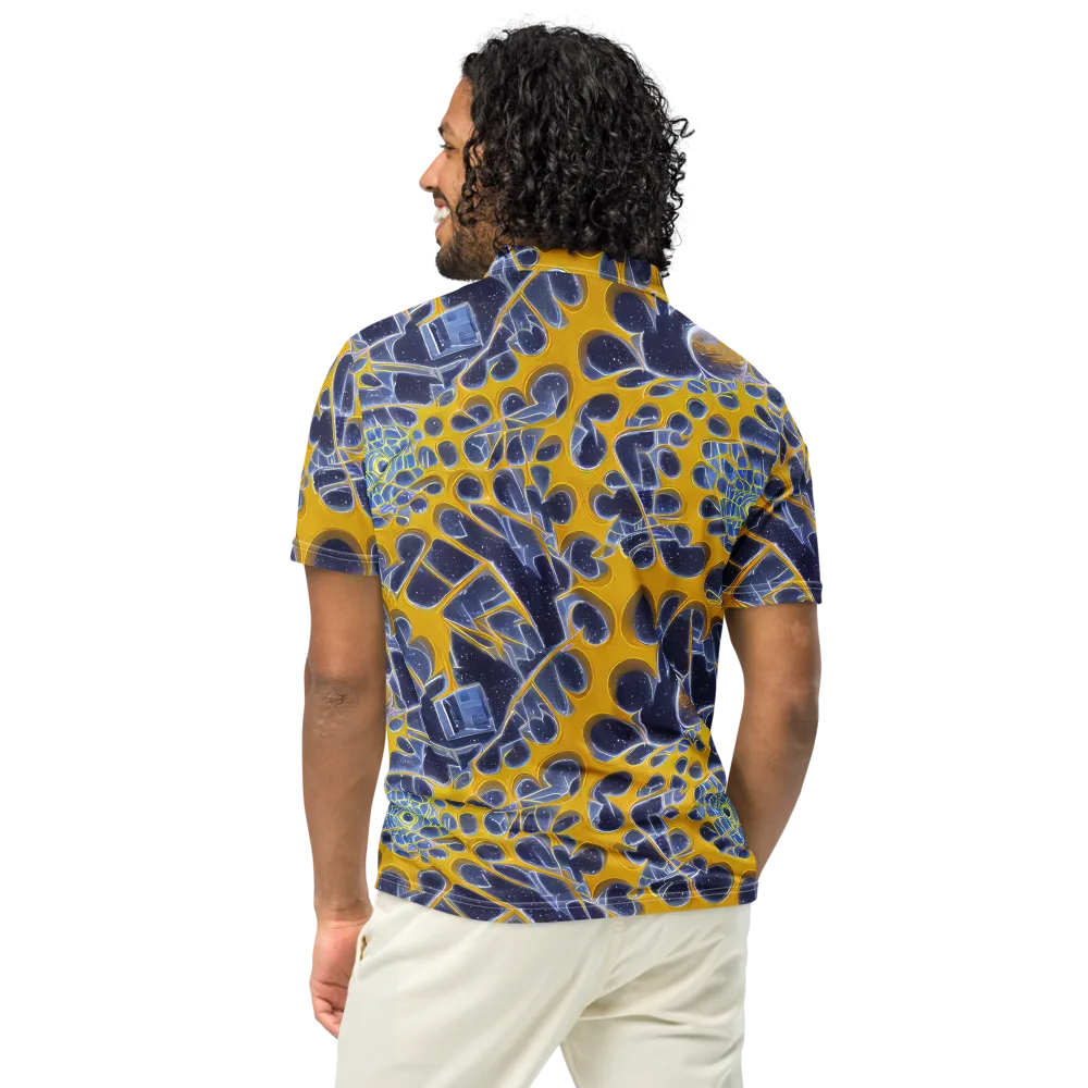 Astral Glass on Men's Slim Fit Polo Shirt — Back