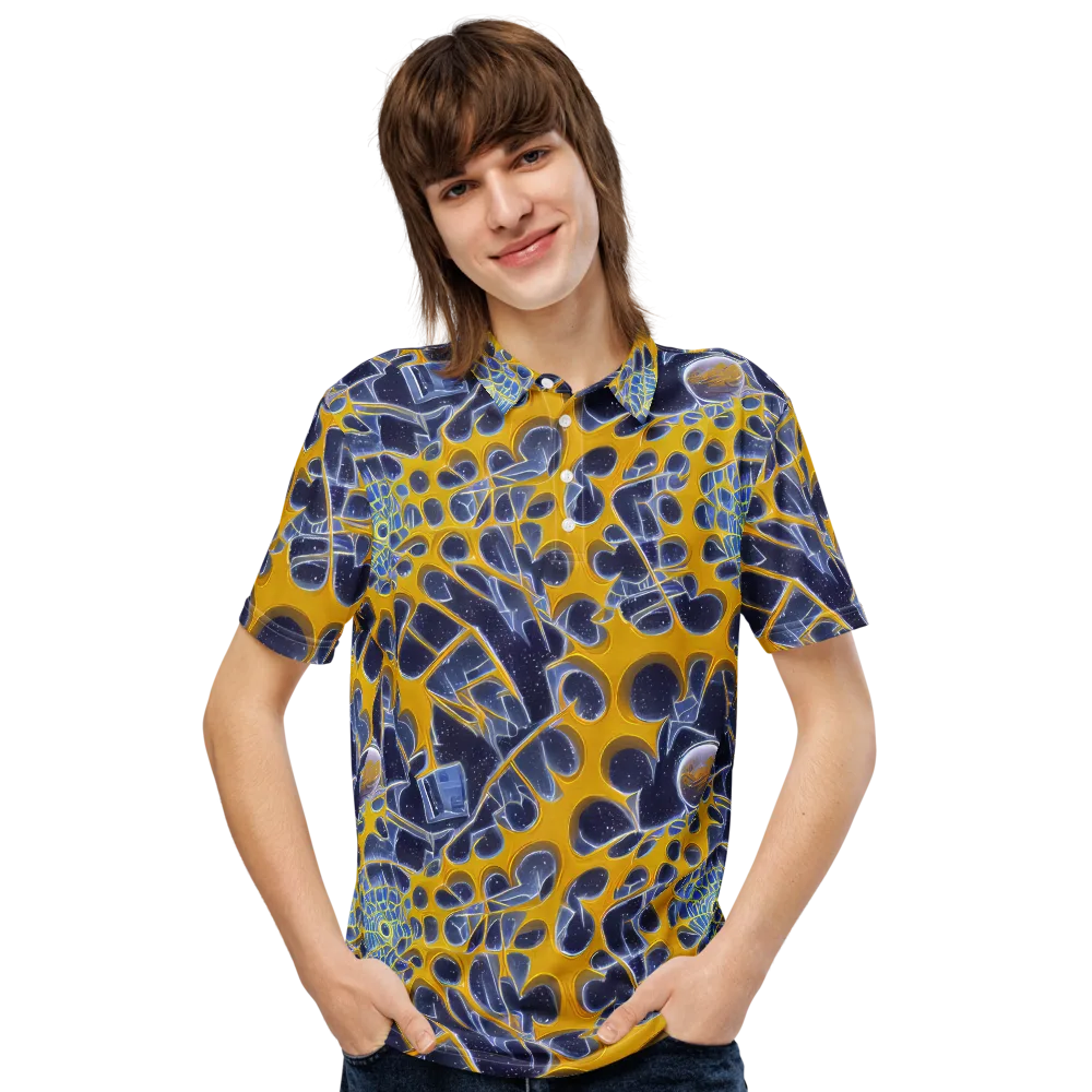 Astral Glass on Men's Slim Fit Polo Shirt — Front