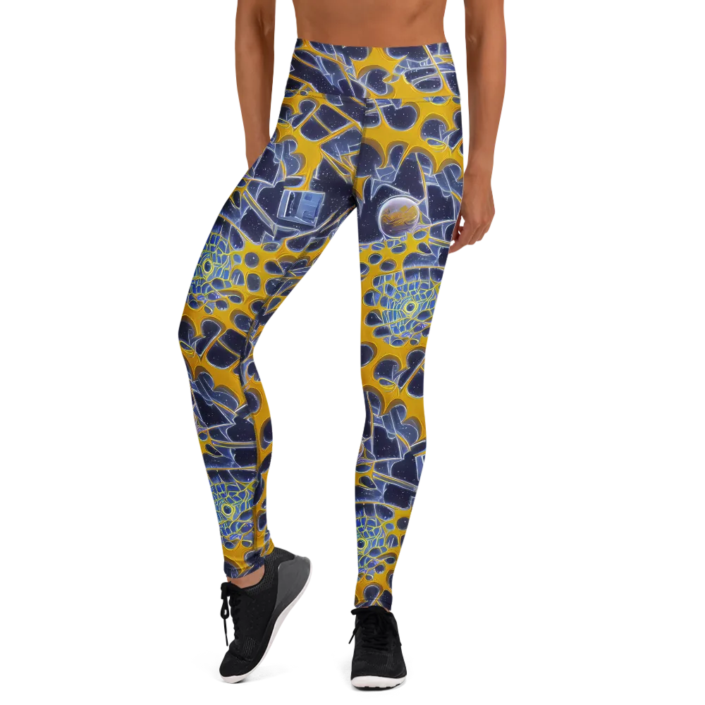 Astral Glass on Yoga Leggings — Front