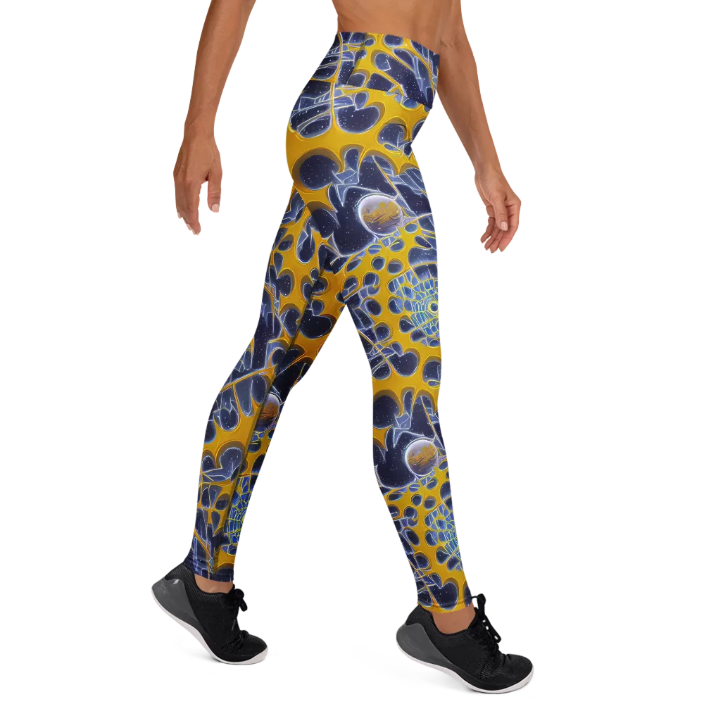 Astral Glass on Yoga Leggings — Right