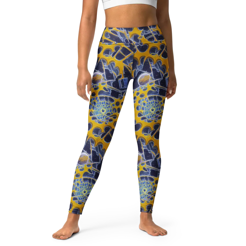 Astral Glass on Yoga Leggings — Front