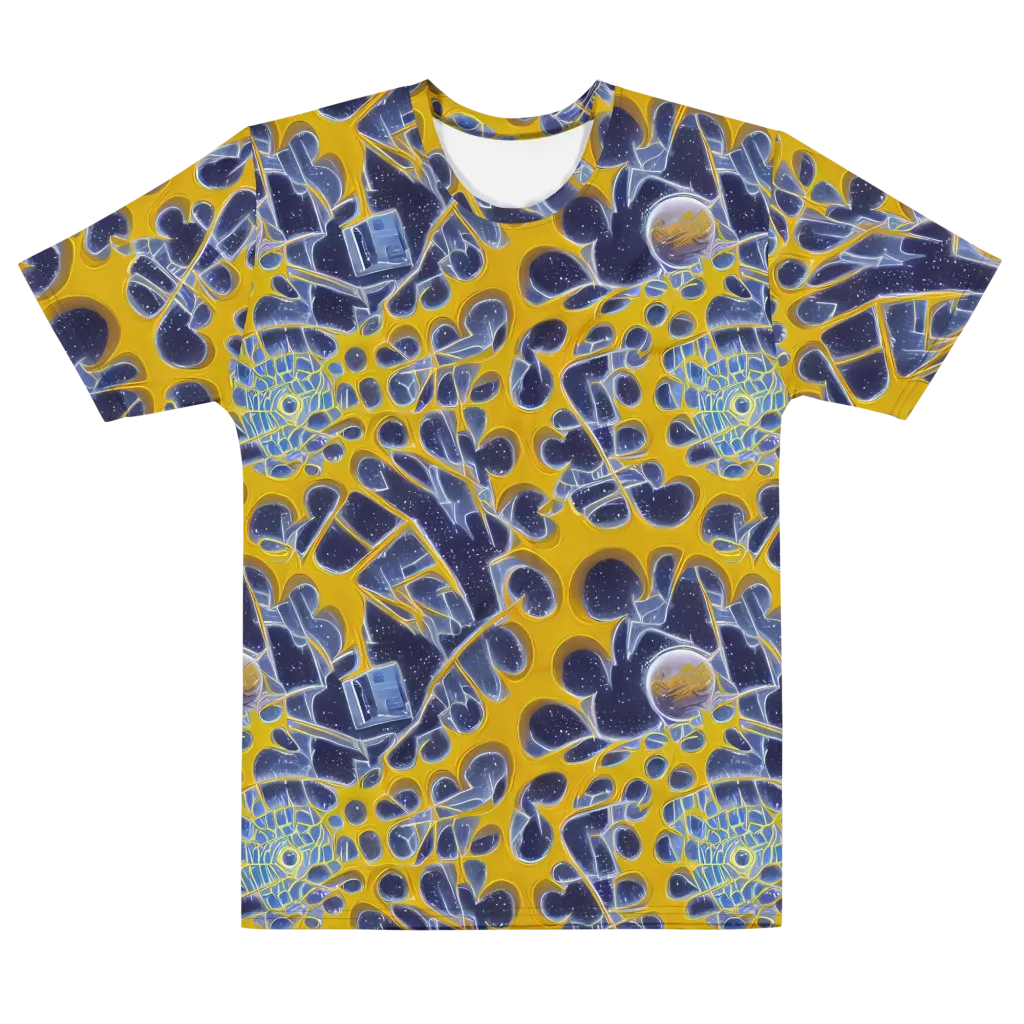 Astral Glass on Men's Cotton Crew Neck T-Shirt — Front