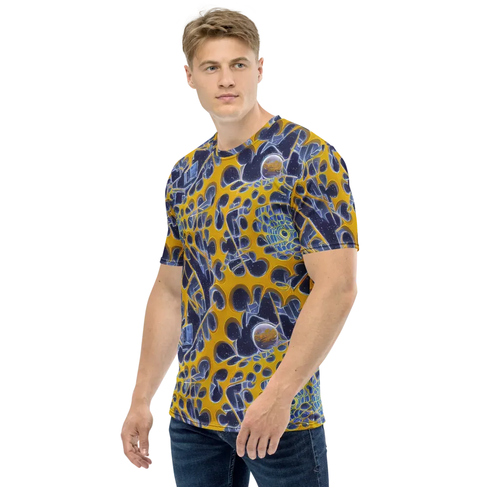 Astral Glass on Men's Crew Neck T-Shirt — Left