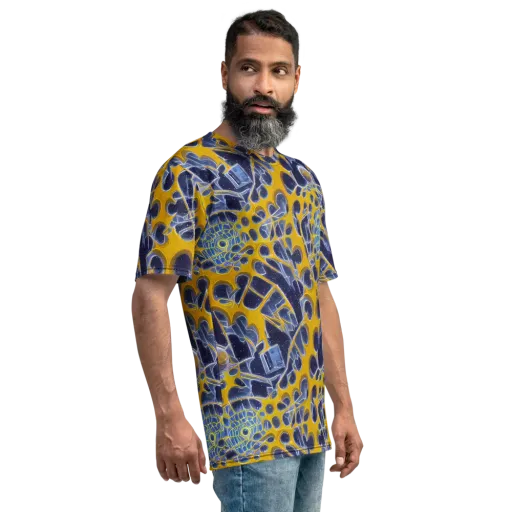 Astral Glass on a Men's Crew Neck T-Shirt