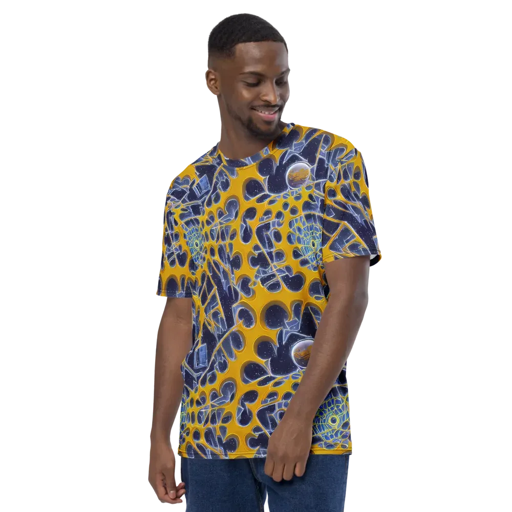 Astral Glass on Men's Crew Neck T-Shirt — Left