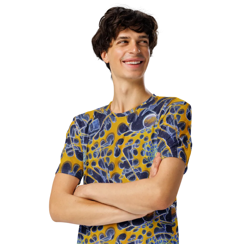 Astral Glass on Men's Crew Neck T-Shirt — Left Front