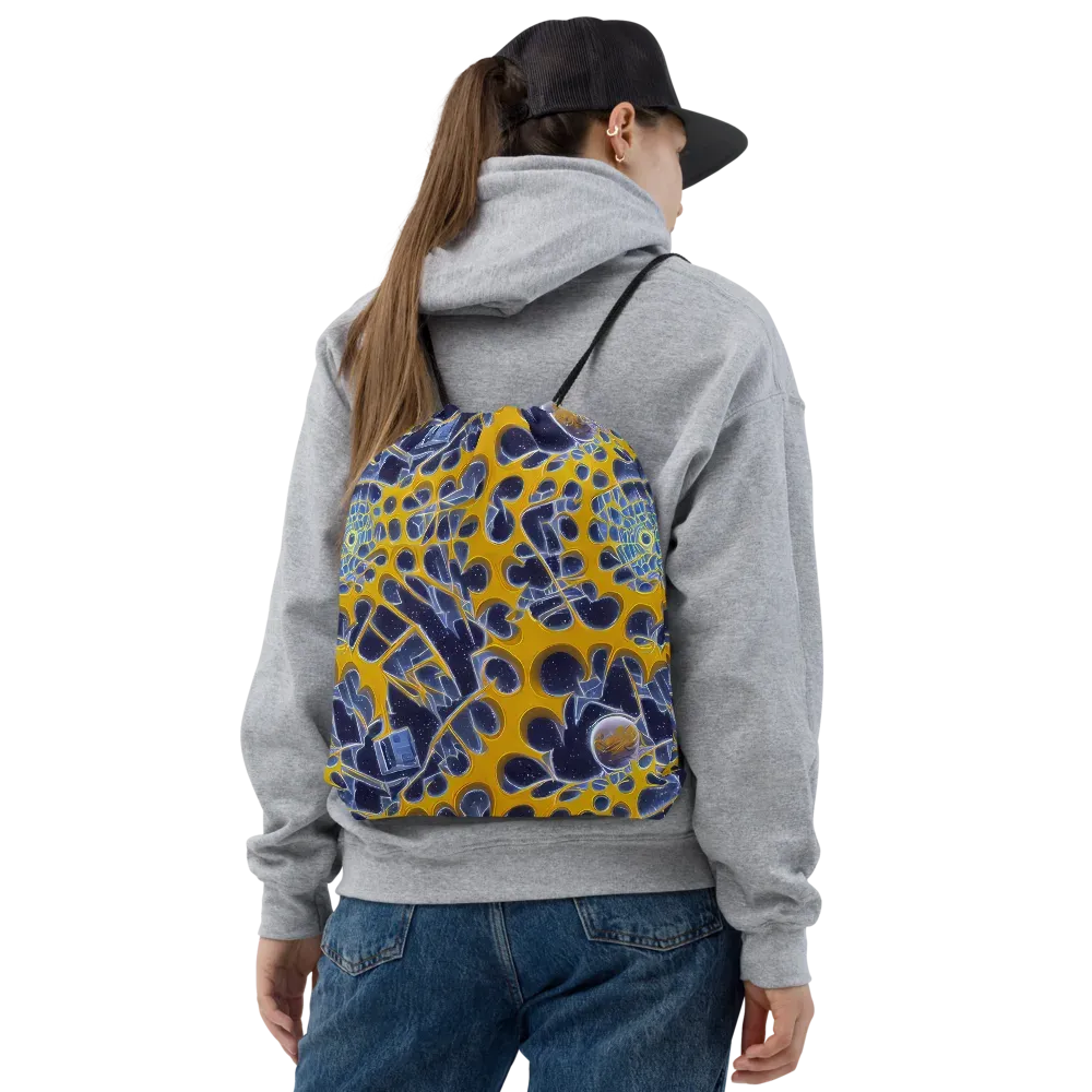 Astral Glass on Drawstring Bag — Front