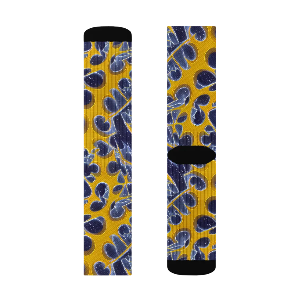 Astral Glass on Socks — Right Sock