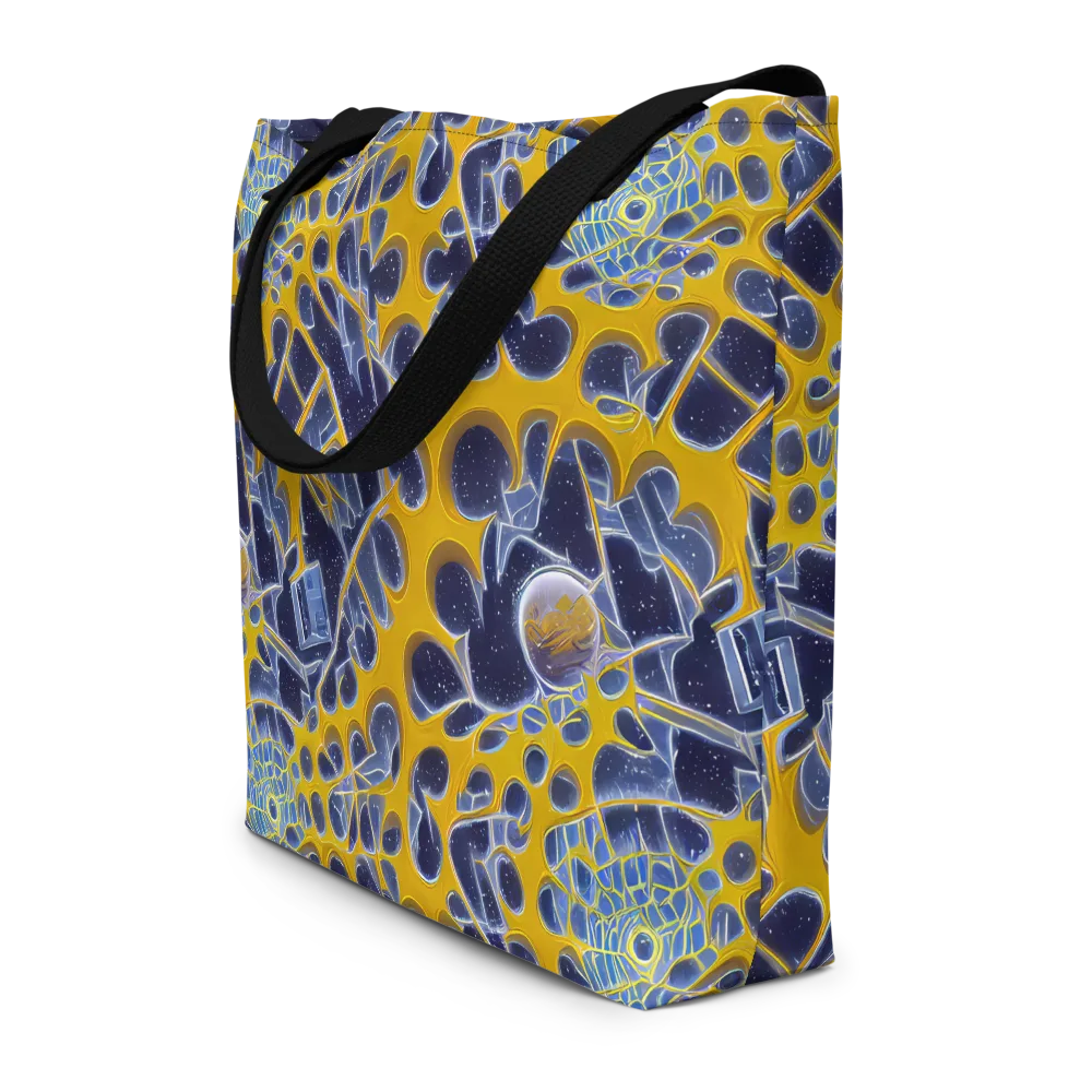 Astral Glass on Large Tote Bag W/ Pocket — Front