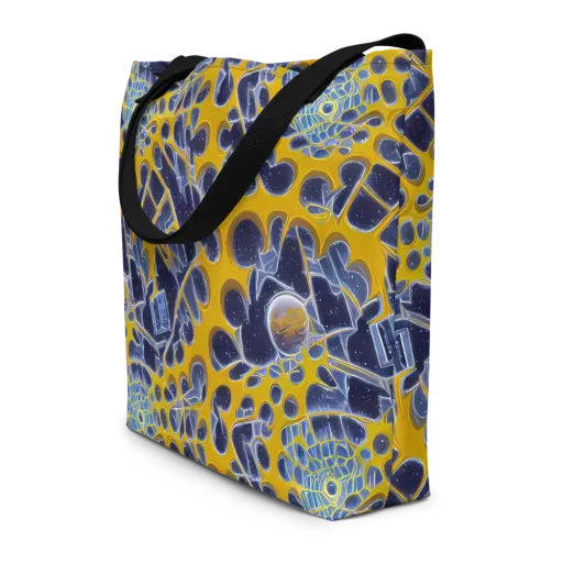 Astral Glass on a Large Tote Bag W/ Pocket