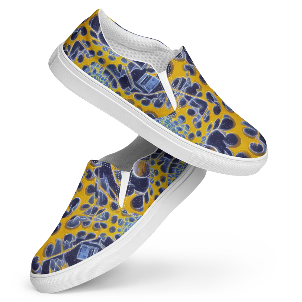 Astral Glass on Women's Slip-On Canvas Shoes — Front
