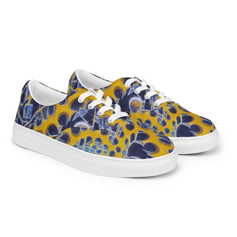 Astral Glass on Men's Lace-Up Canvas Shoes — Right Front
