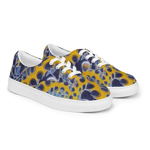 Astral Glass on a Men's Lace-Up Canvas Shoes