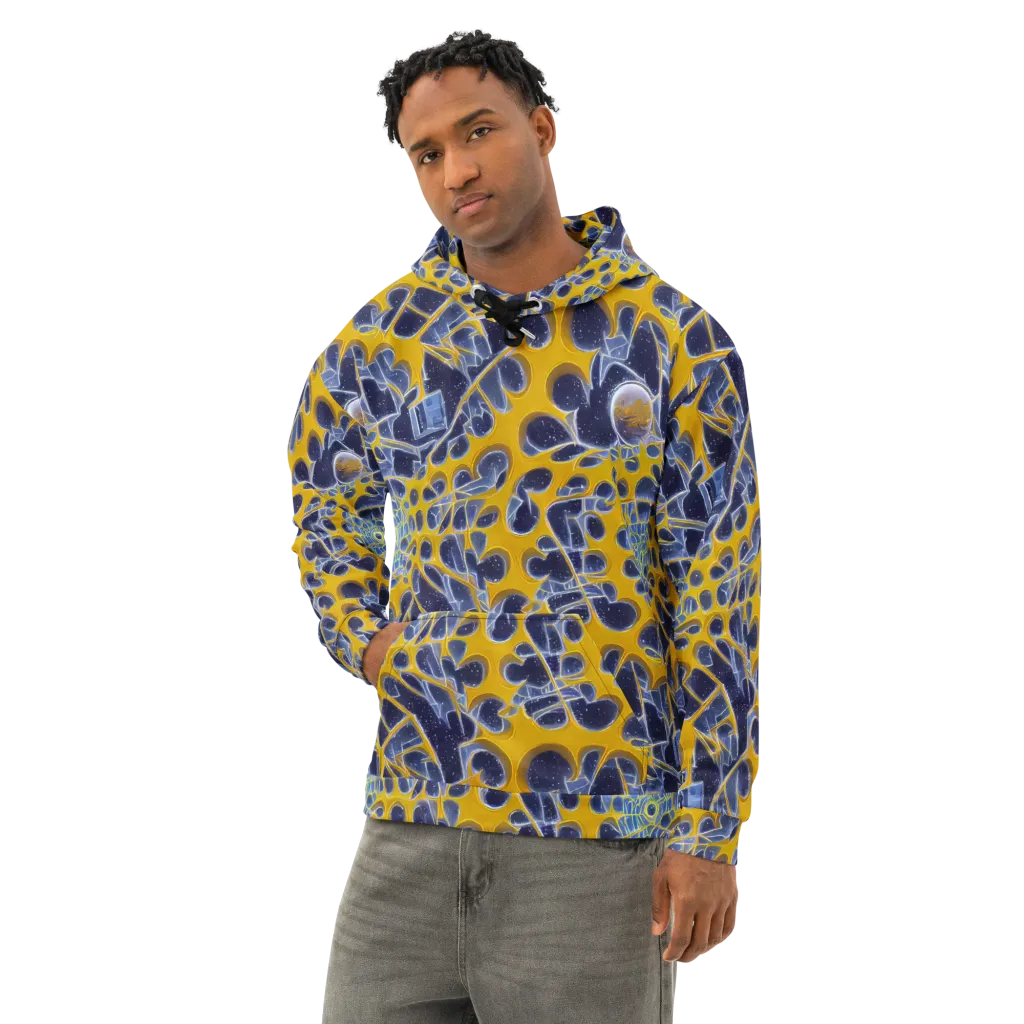 Astral Glass on Cotton Hoodie — Left Front