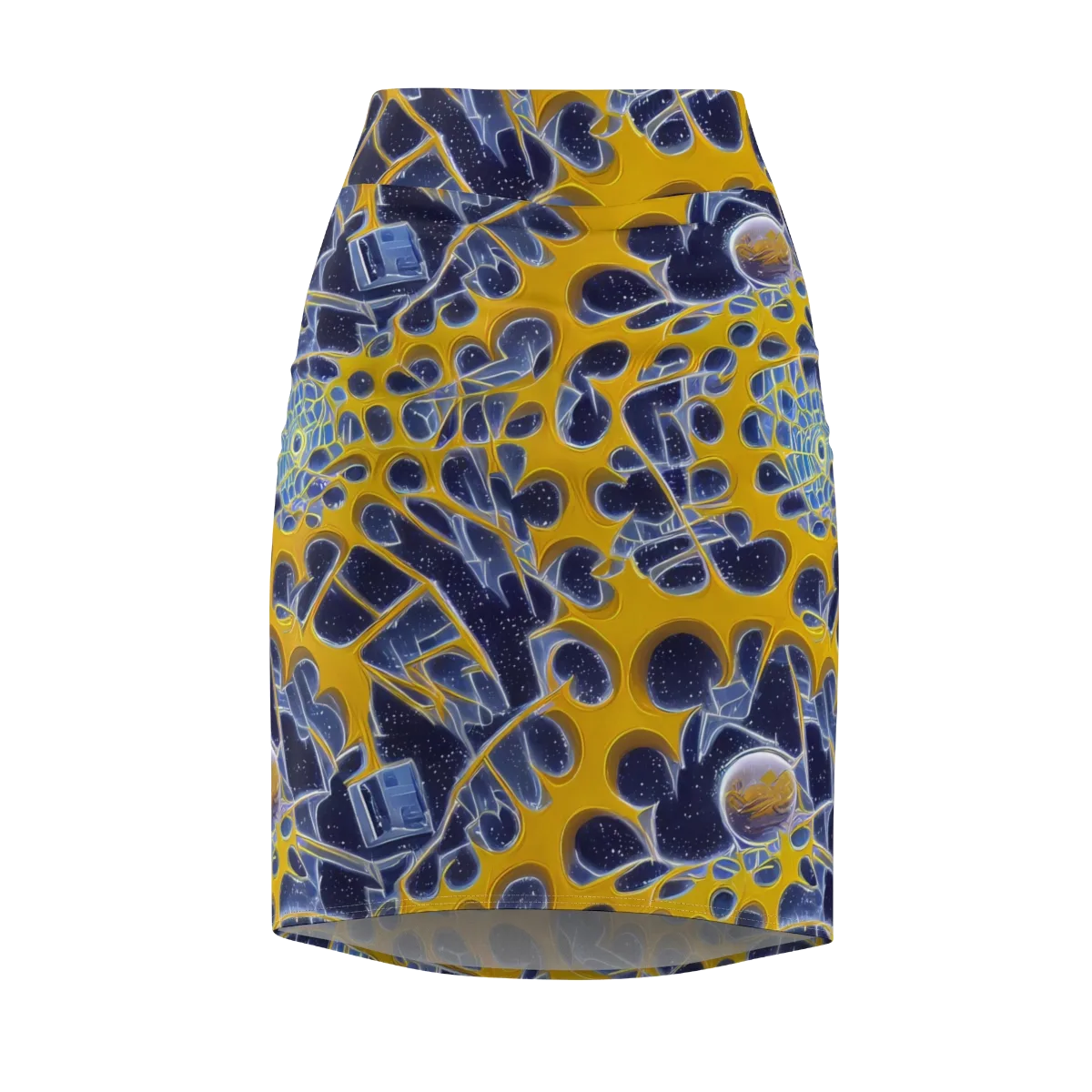 Astral Glass on Pencil Skirt — Front