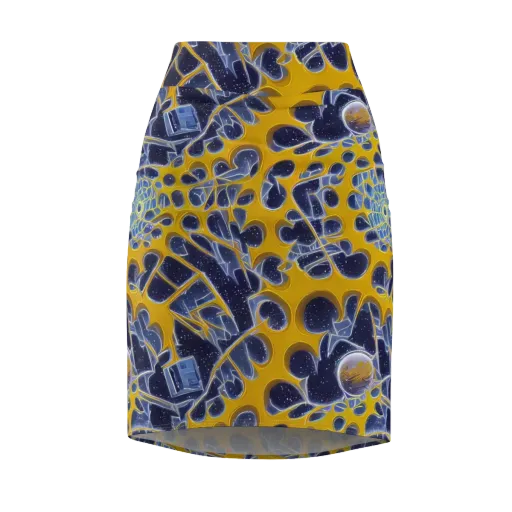 Astral Glass on a Pencil Skirt