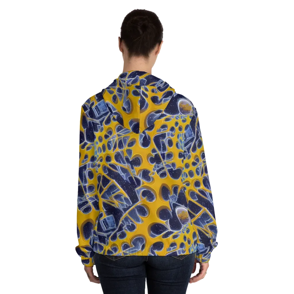 Astral Glass on Women's Full-Zip Hoodie — Back On Person