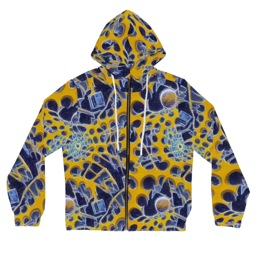 Astral Glass on a Women's Full-Zip Hoodie