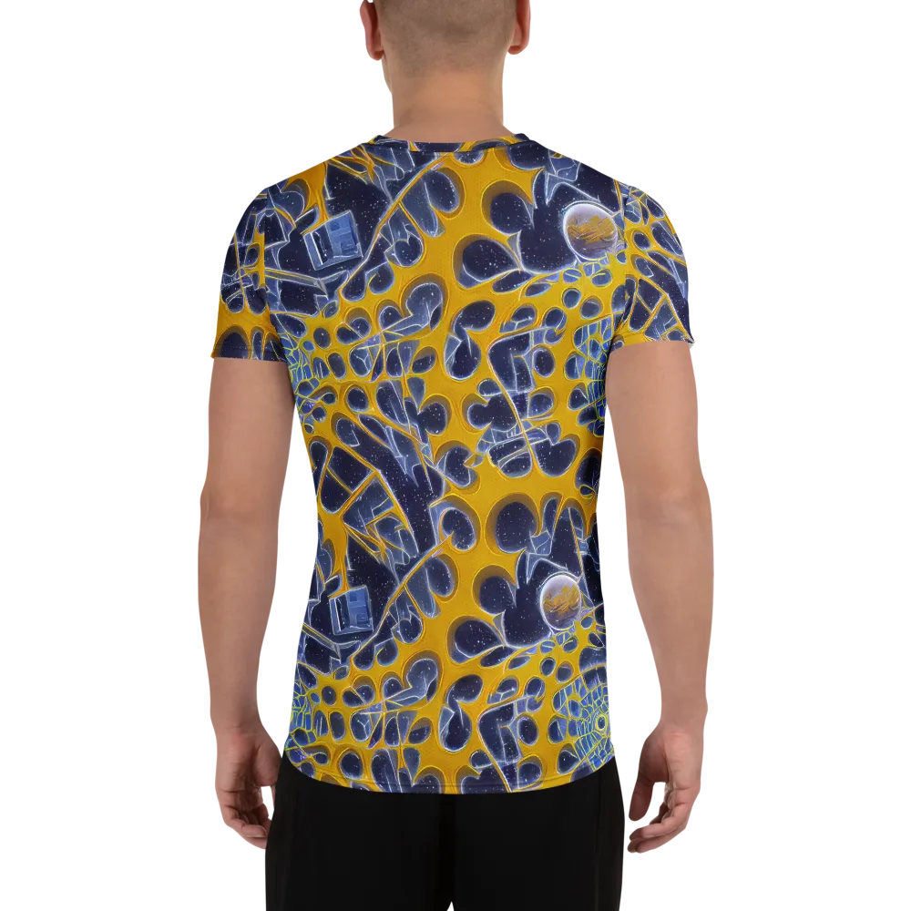 Astral Glass on Men's Athletic T-Shirt — Back