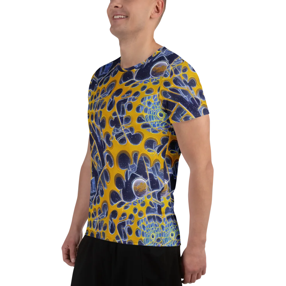 Astral Glass on Men's Athletic T-Shirt — Left