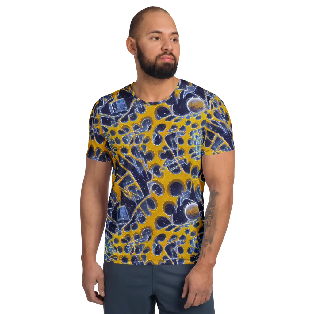 Astral Glass on Men's Athletic T-Shirt — Front