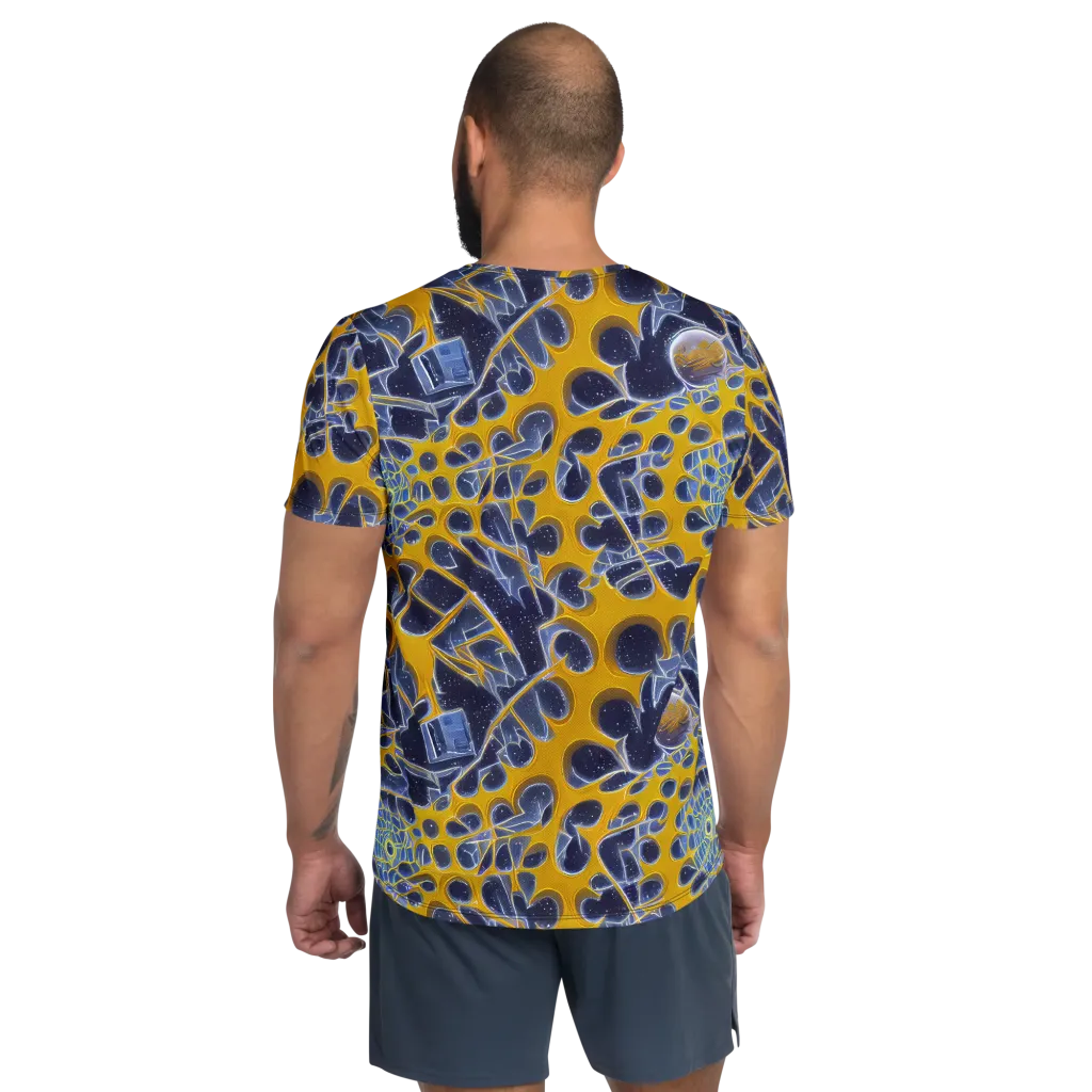 Astral Glass on Men's Athletic T-Shirt — Back