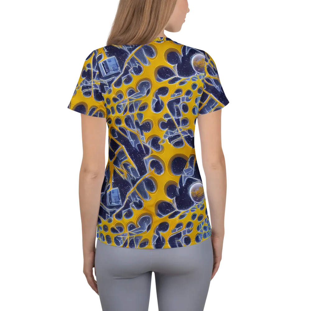 Astral Glass on Women's Athletic T-Shirt — Back