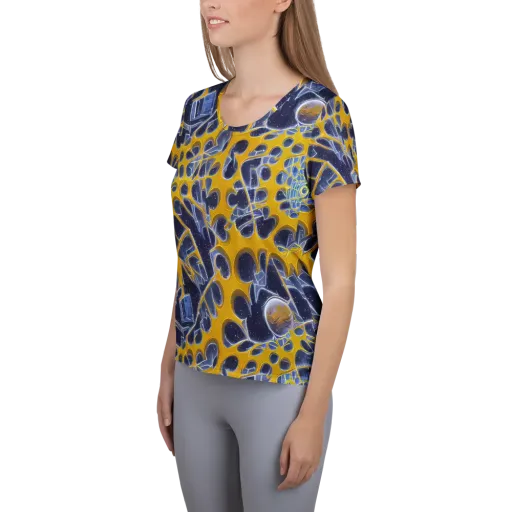Astral Glass on a Women's Athletic T-Shirt