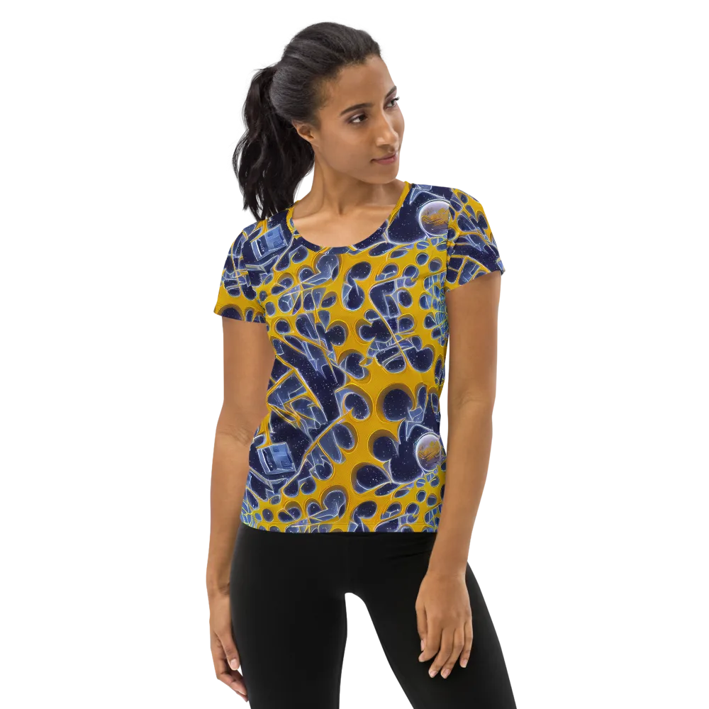 Astral Glass on Women's Athletic T-Shirt — Front