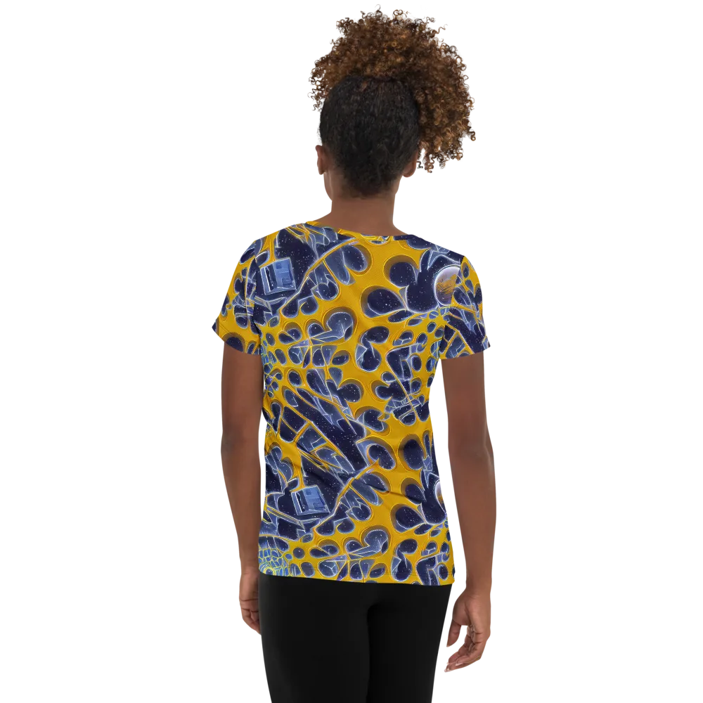 Astral Glass on Women's Athletic T-Shirt — Back