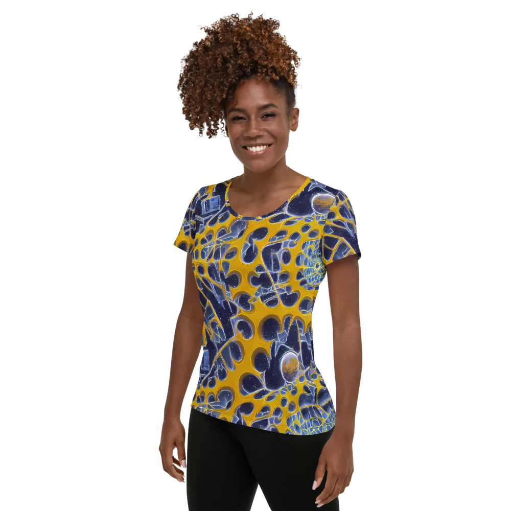 Astral Glass on Women's Athletic T-Shirt — Left