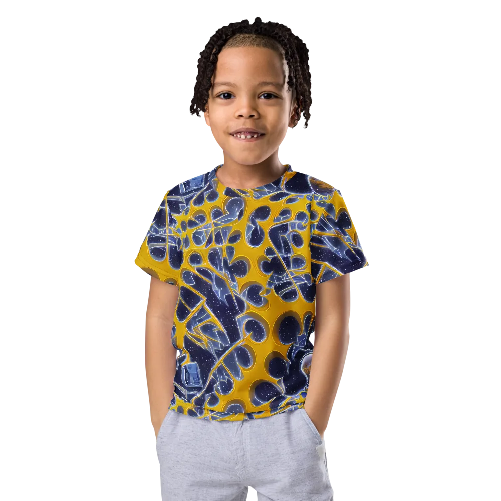 Astral Glass on Kids Crew Neck T-Shirt — Front