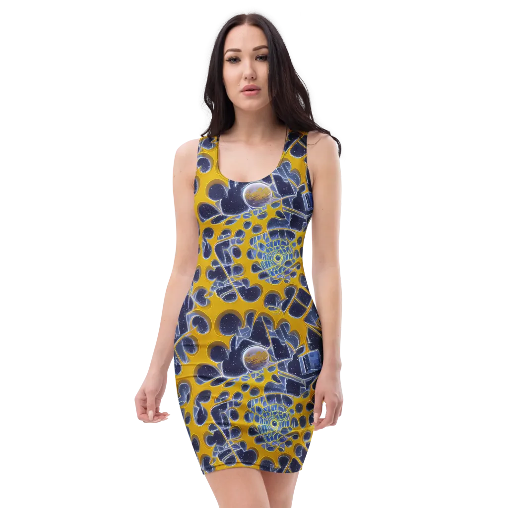 Astral Glass on Bodycon Dress — Front