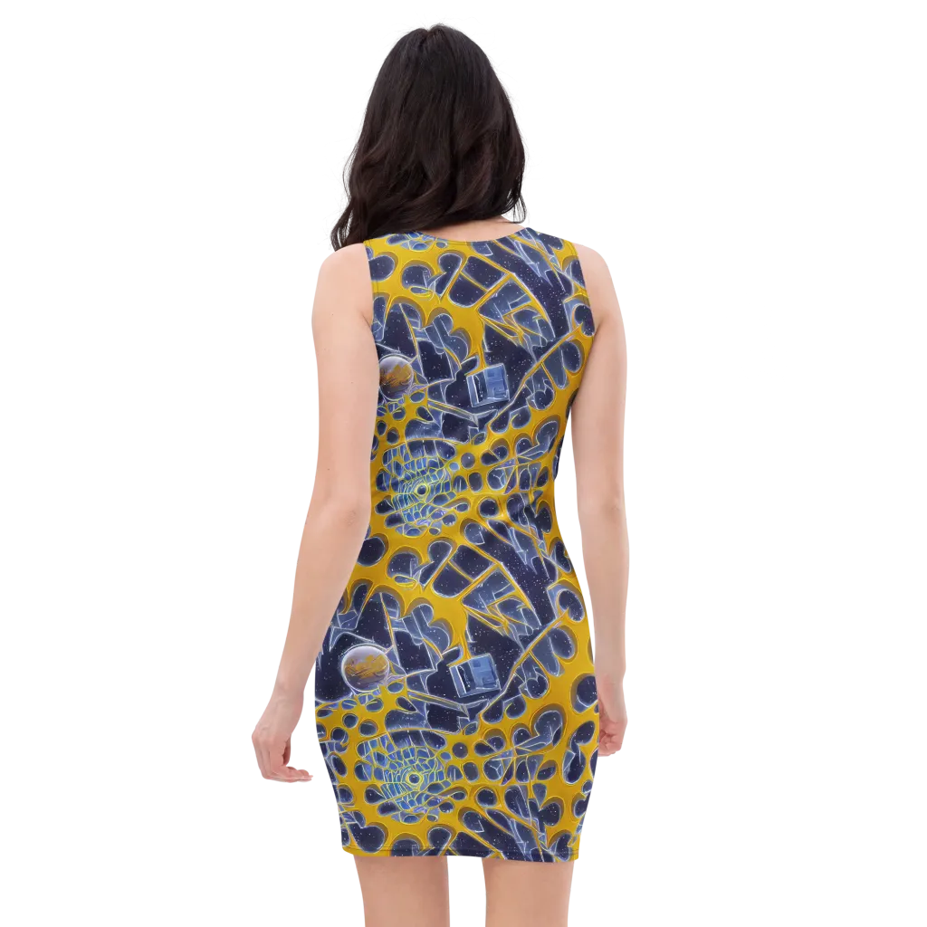 Astral Glass on Bodycon Dress — Back