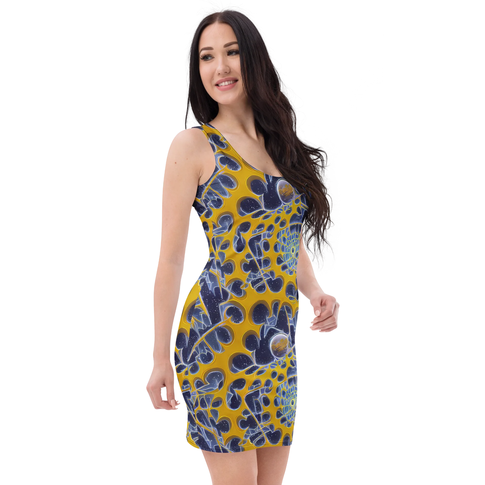 Astral Glass on Bodycon Dress — Right Front