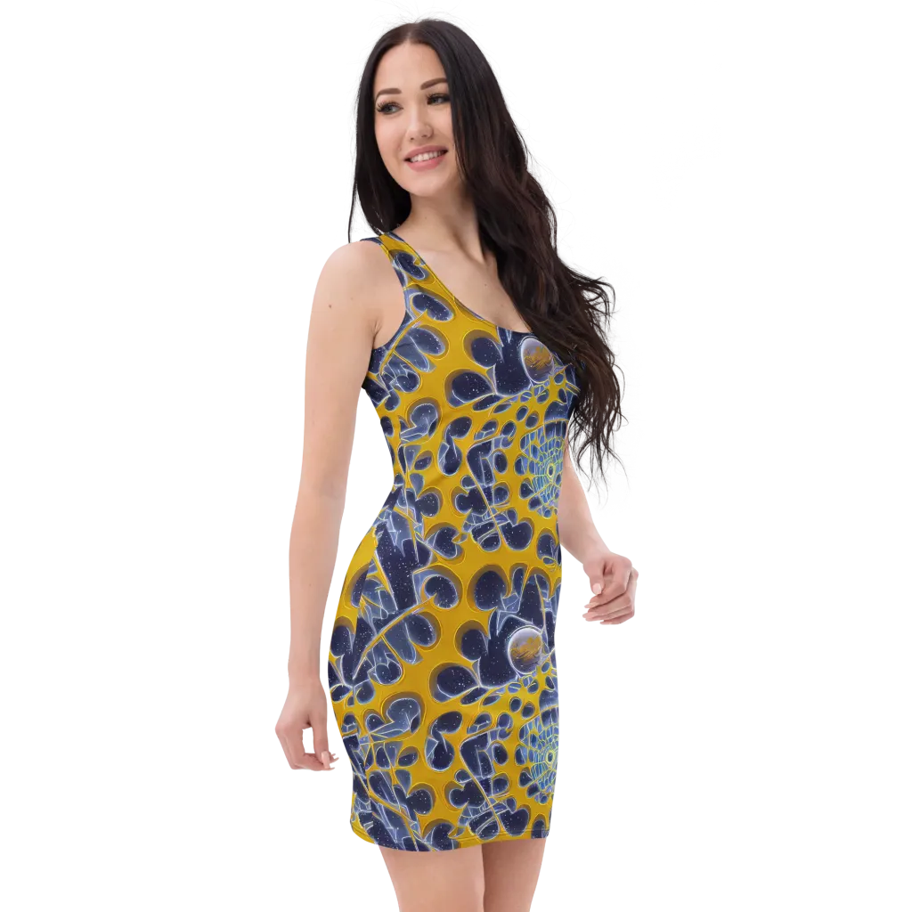 Astral Glass on Bodycon Dress — Right Front