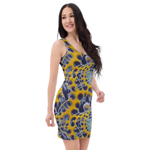 Astral Glass on a Bodycon Dress