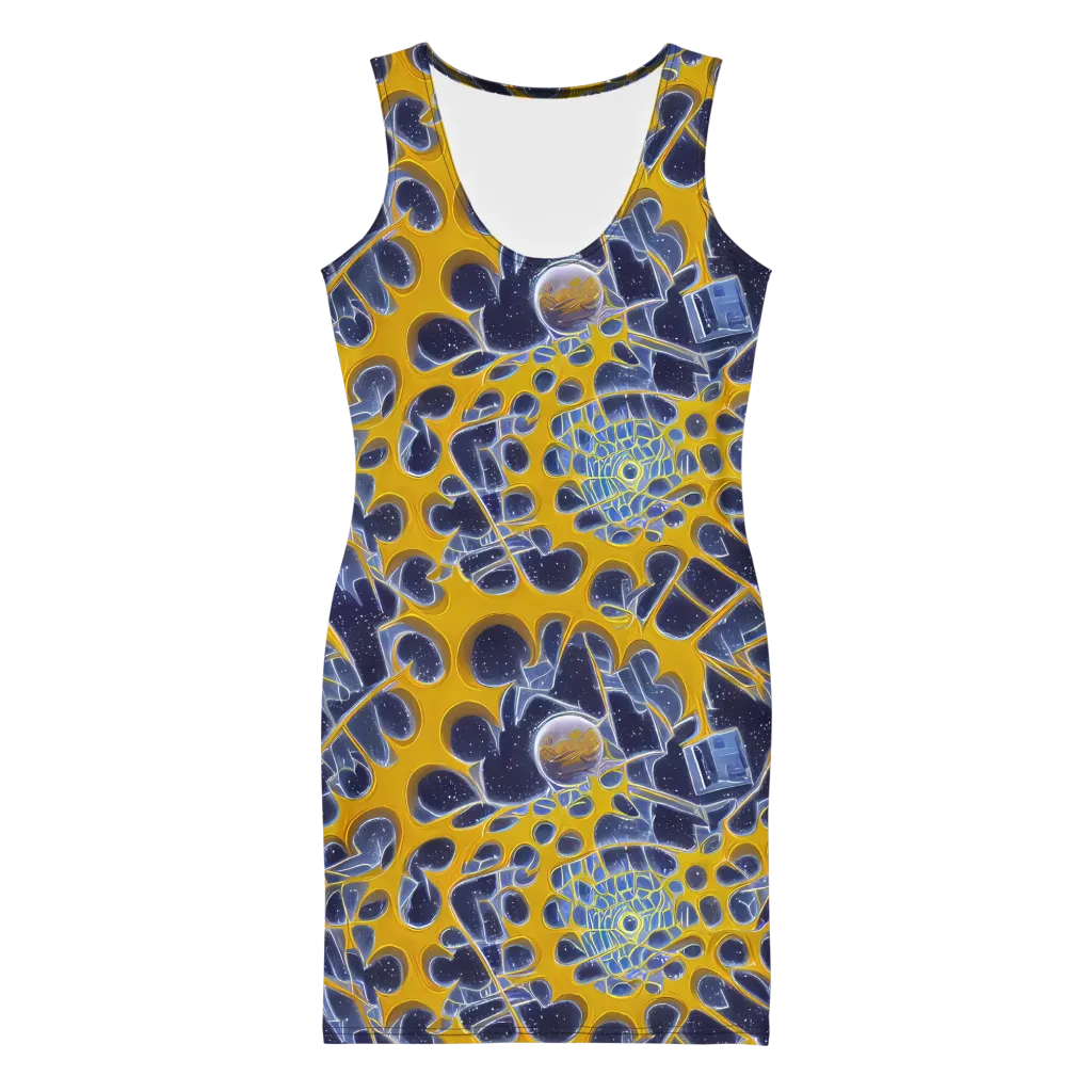 Astral Glass on Bodycon Dress — Front