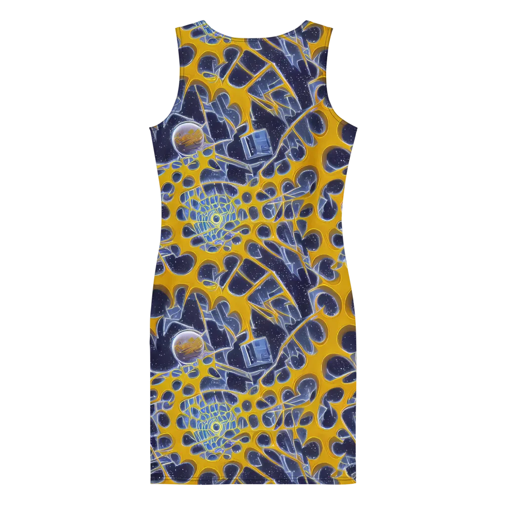 Astral Glass on Bodycon Dress — Back