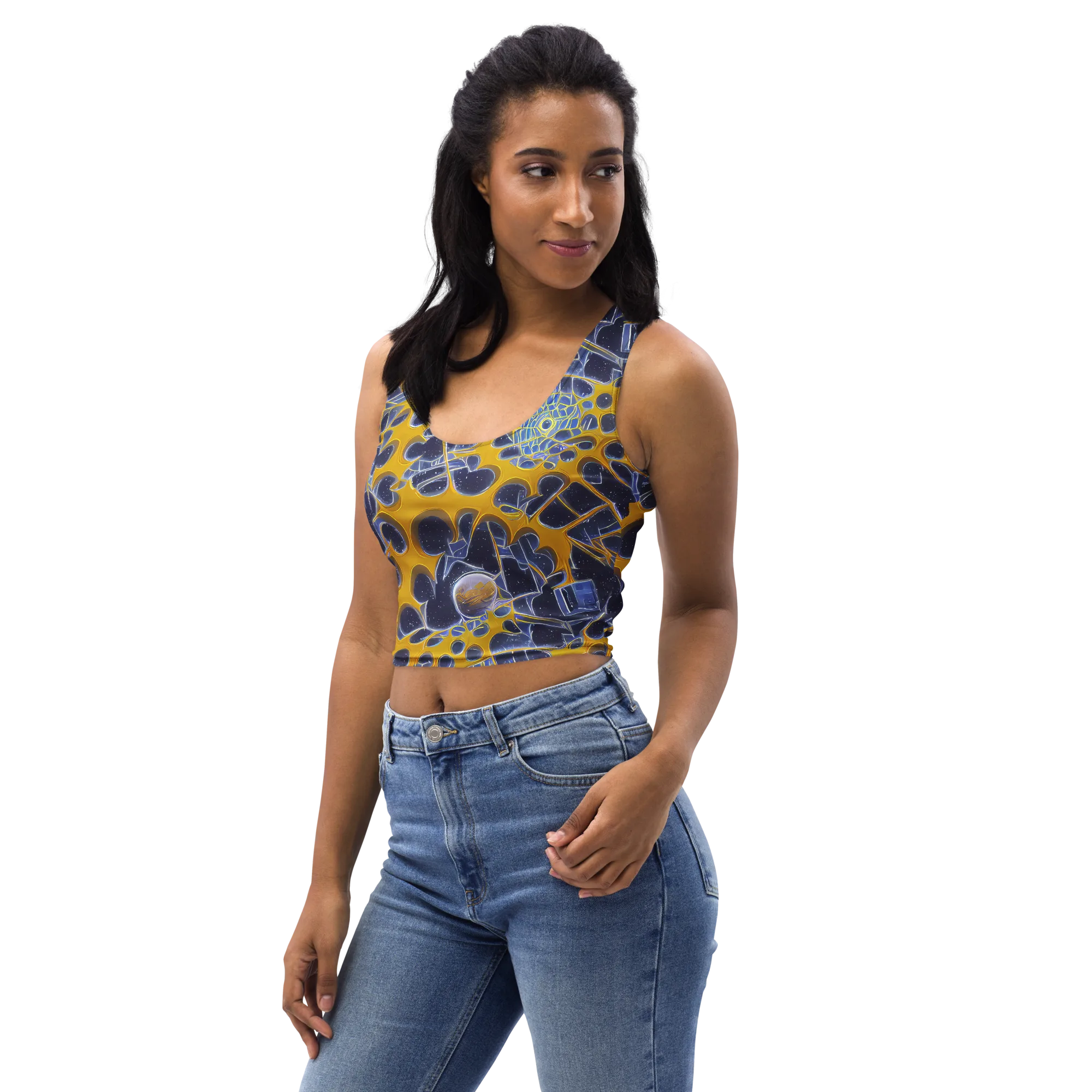Astral Glass on Crop Top — Left Front