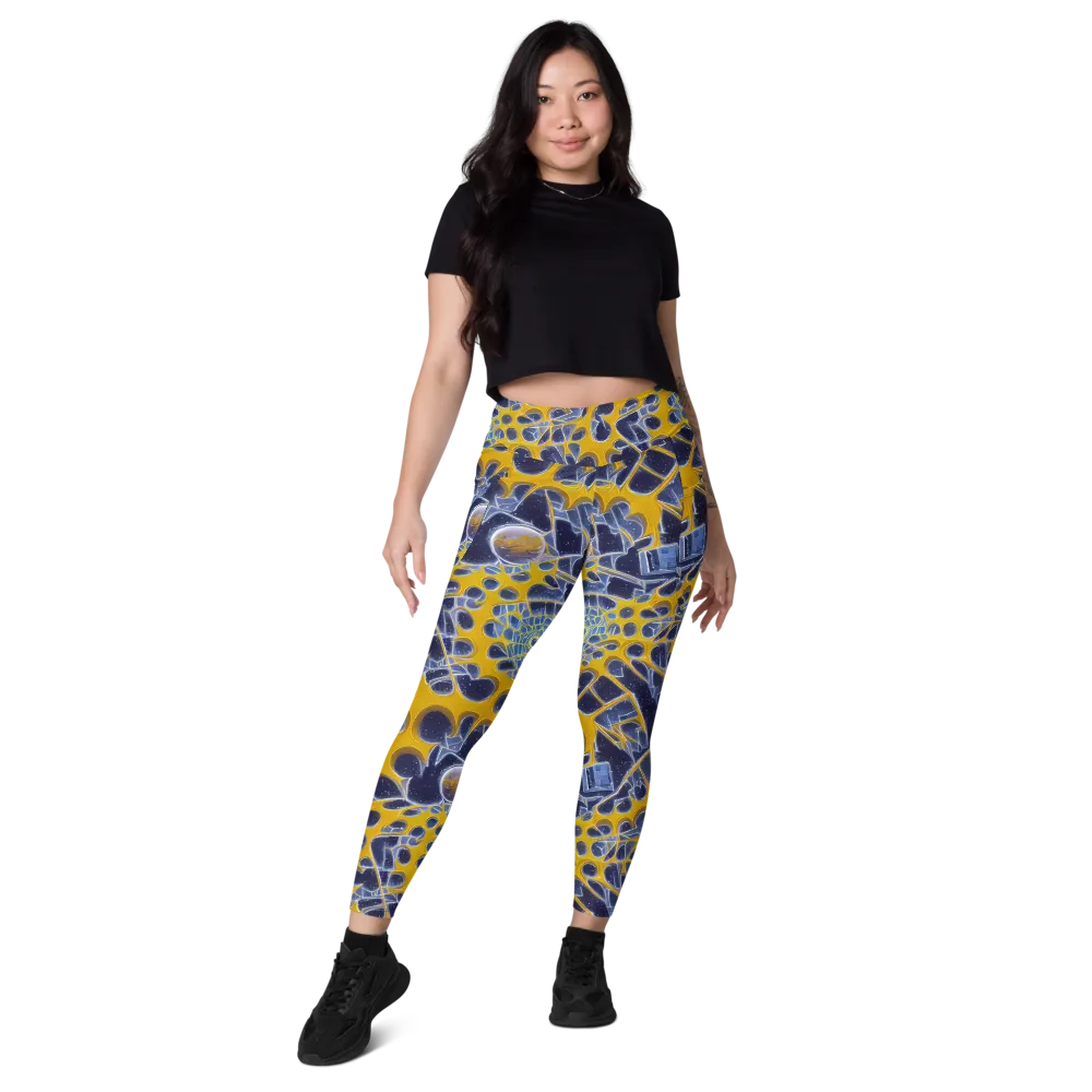 Astral Glass on Leggings with Pockets — Front