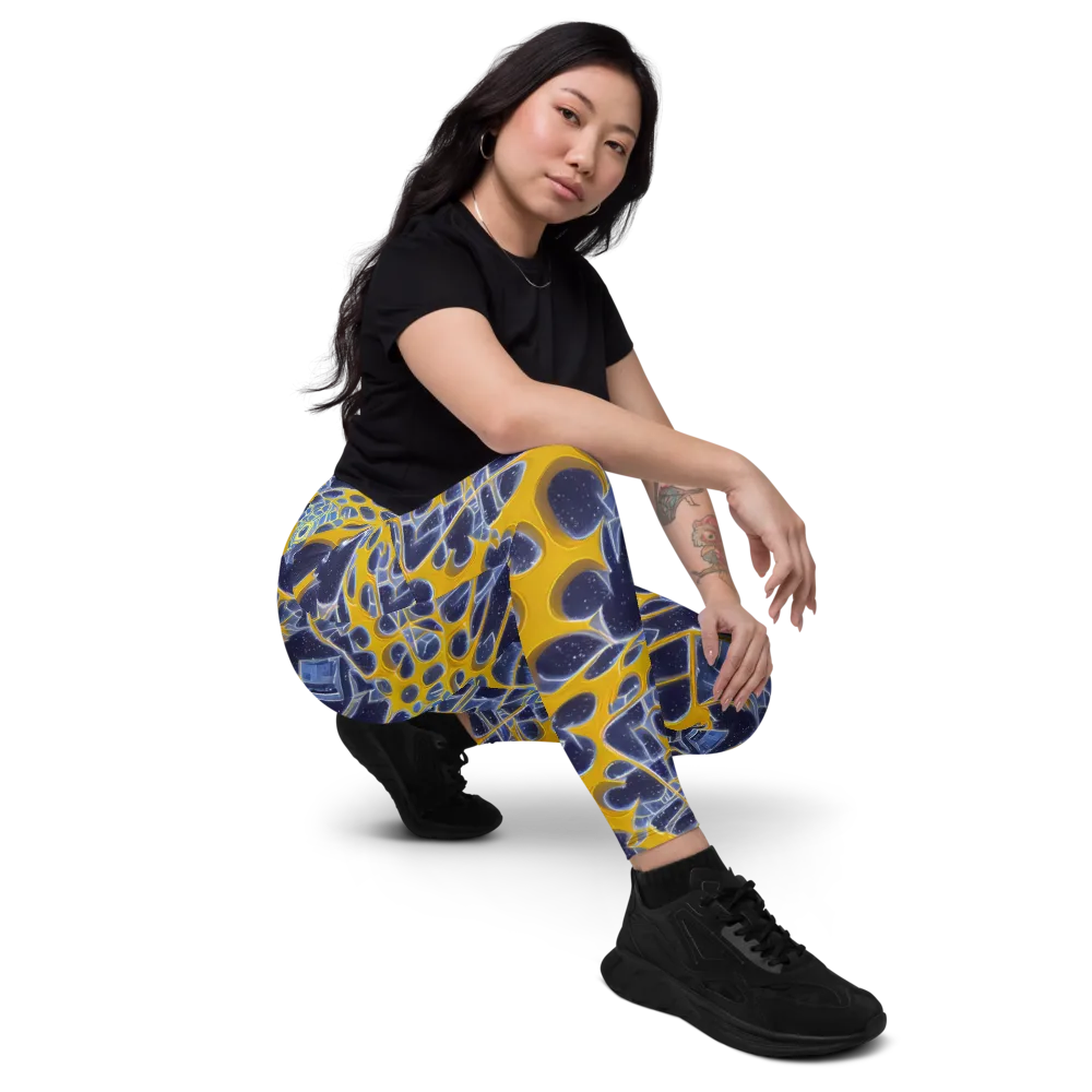Astral Glass on Leggings with Pockets — Right Front