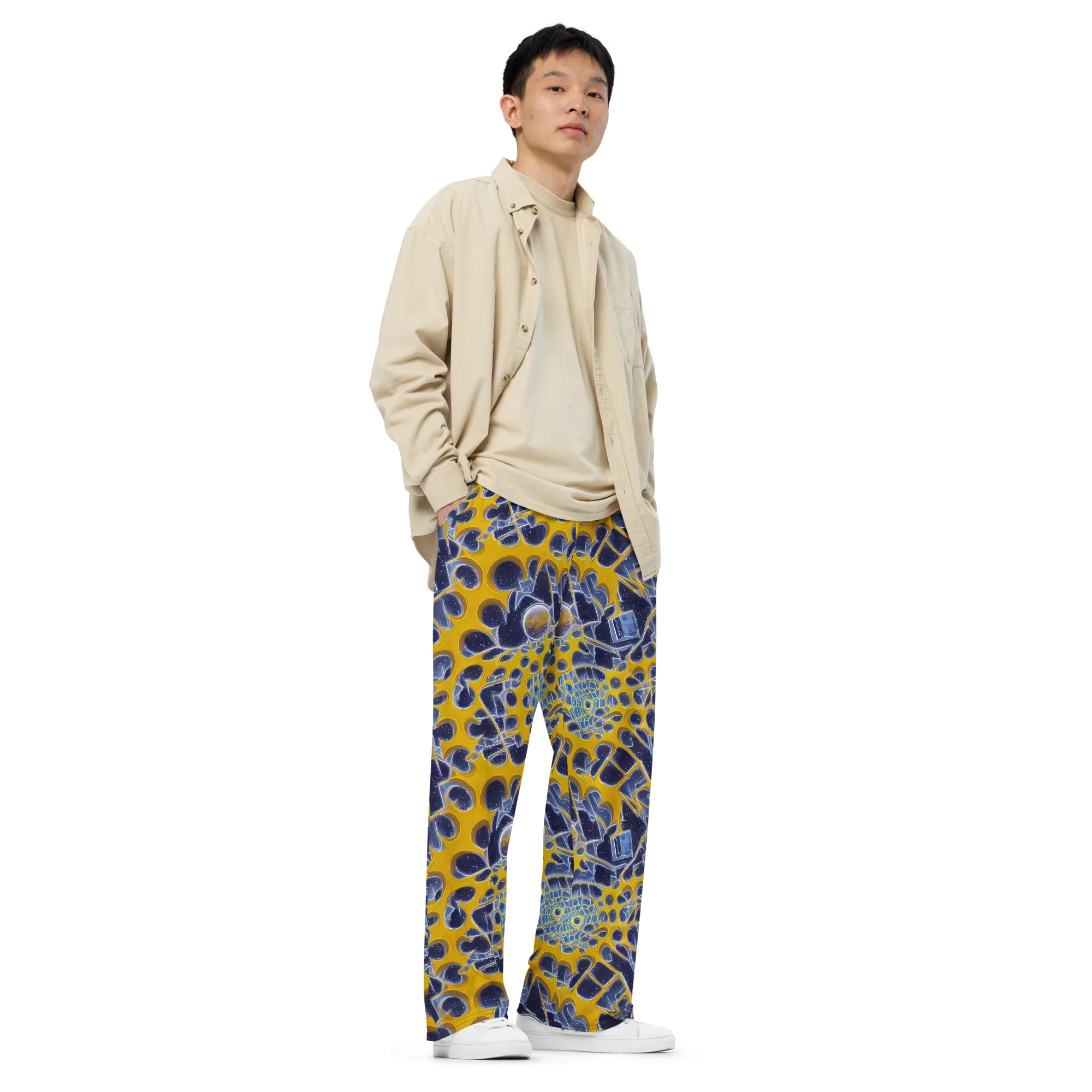 Astral Glass on Wide-Leg Pants — Right Front
